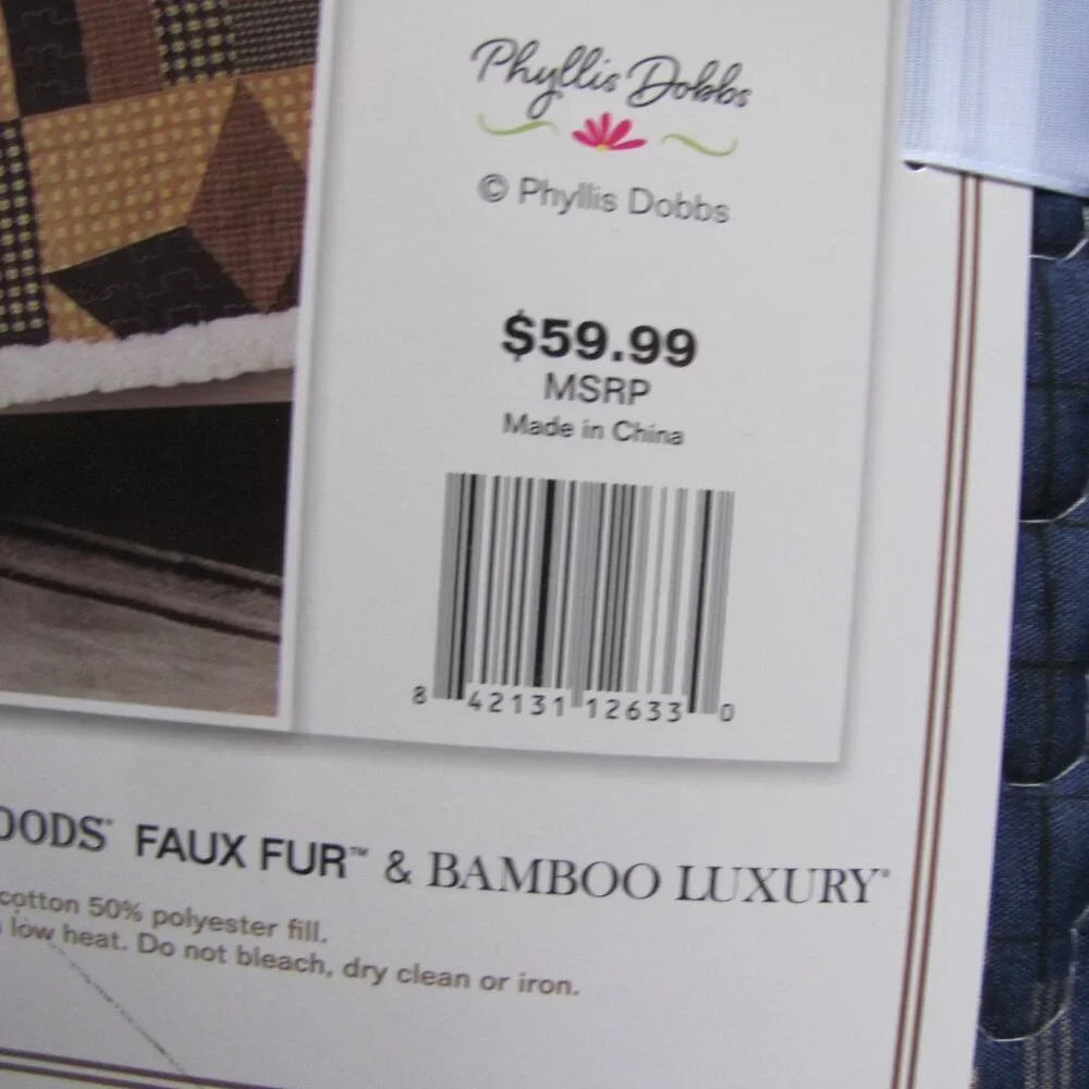 VIRAH  BELLA   QUILTED SHERPA  THROW COLLECTION NWT